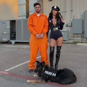 Men’s prisoner inmate costume jumpsuit